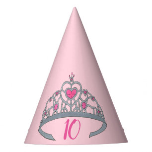 Pretty Pink Princess Tiara Birthday Party Girl Party Hat