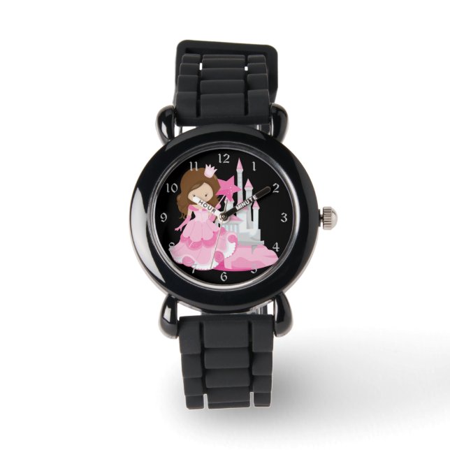 Pretty Pink Princess with Castle Watch (Front)