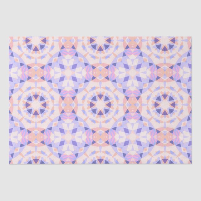 Pretty Pink Purple Baby Girl’s Birthday Magic Star Tissue Paper (Front)