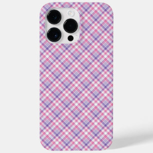 PRETTY PINK & PURPLE PLAID Case-Mate iPhone 14 PRO MAX CASE