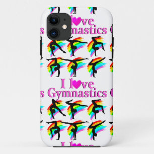 PRETTY PINK RAINBOW GYMNASTICS DESIGN iPhone 11 CASE