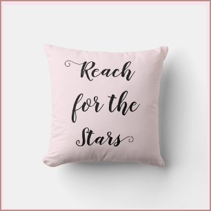 Pretty Pink Reach for the Stars Cushion