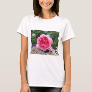 Pretty Pink Rose Flower Floral Gardening T-shirt