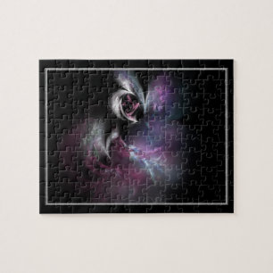 Pretty Pink Rose Fractal Jigsaw Puzzle