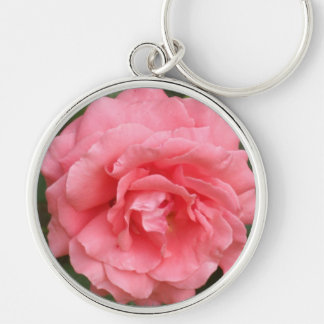 Pretty Pink Rose Key Ring