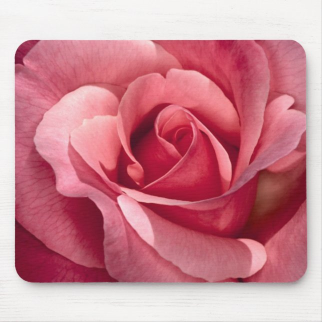 Pretty Pink Rose Mousepad (Front)