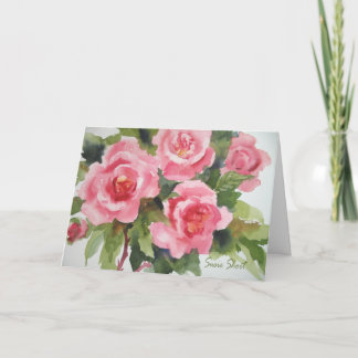 Pretty Pink Roses Card 234