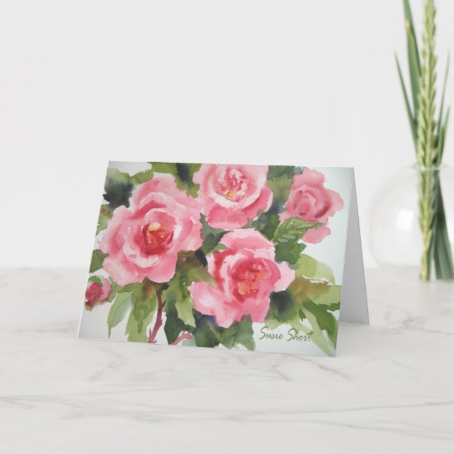 Pretty Pink Roses Card 234 (Front)