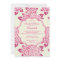 Pretty Pink Roses Spring Bridal Shower Invitation