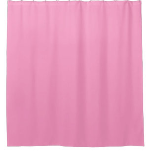 Pretty Pink Solid Colour Shower Curtain