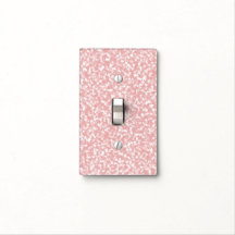 Pretty Pink Speckled Light Switch Cover