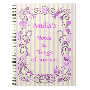Pretty Pink Spiral Notebook