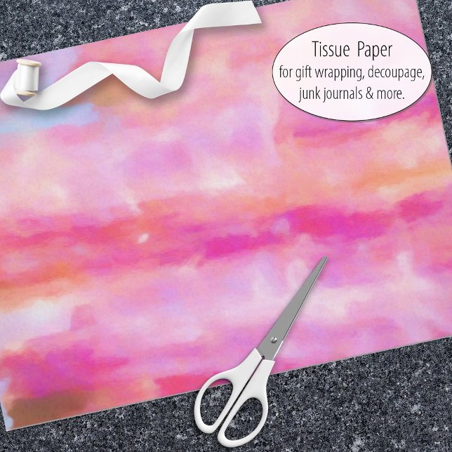 Pretty Pink Squares Abstract Tissue Paper (Creator Uploaded)