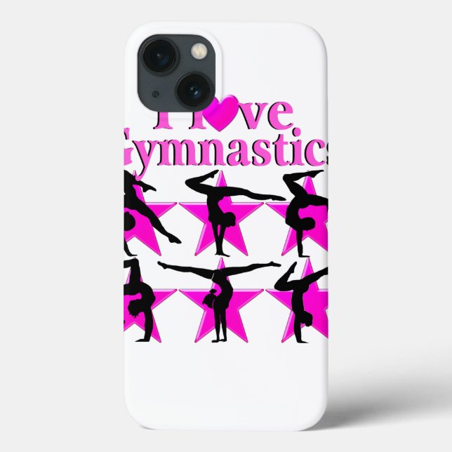 PRETTY PINK STAR GYMNAST Case-Mate iPhone CASE (Back)