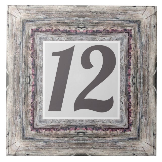 Pretty Pink Tinged Aztec Inspired Pattern Tile (Front)