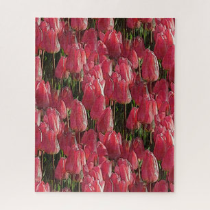Pretty Pink Tulips Jigsaw Puzzle