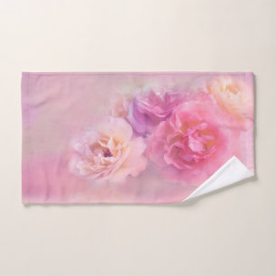 Pretty Pink & White Carnations Photograph Hand Towel