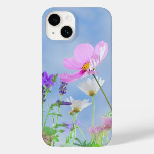Pretty Pink Wild Flower Meadow Case-Mate iPhone 14 Case
