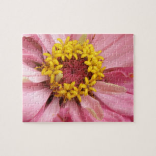Pretty Pink Zinnia Puzzle