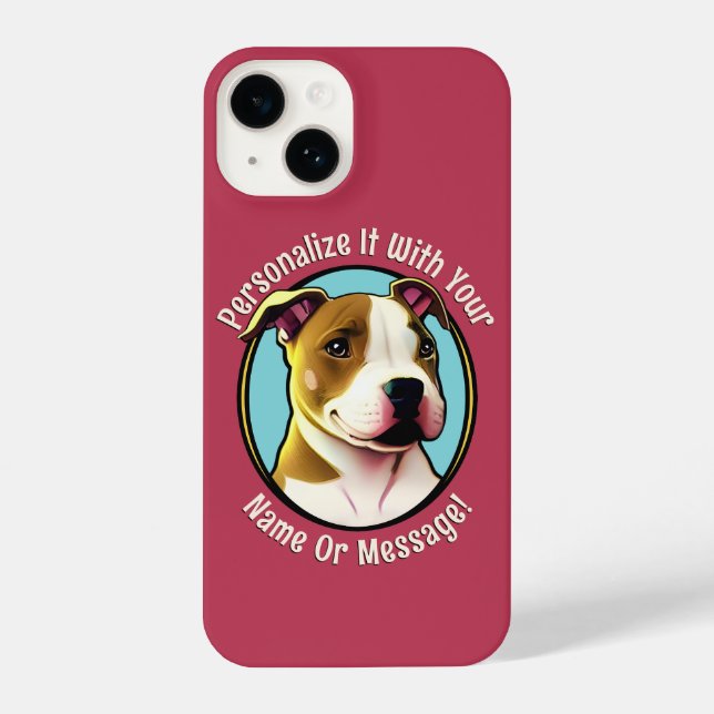 Pretty Pitbull iPhone Case (Back)