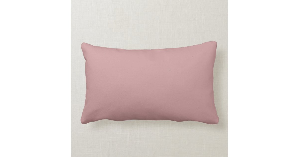 Pretty Plain Pink> Rectangular Throw Pillow
