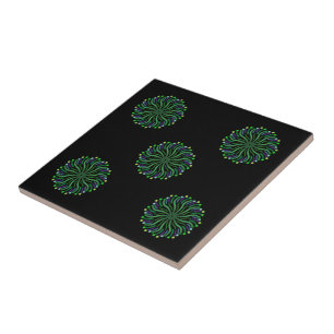 Pretty Plant Of The Ocean With Curvy Tentacles Ceramic Tile
