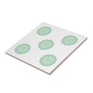 Pretty Plant Of The Ocean With Curvy Tentacles Ceramic Tile
