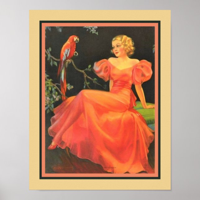 "Pretty Please" 1930's Art Deco Poster (Front)