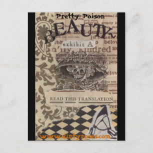Pretty Poison Beauty Postcard