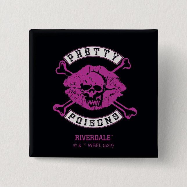 Pretty Poisons Logo 15 Cm Square Badge (Front)