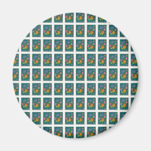 Pretty Poland Stamp Magnet