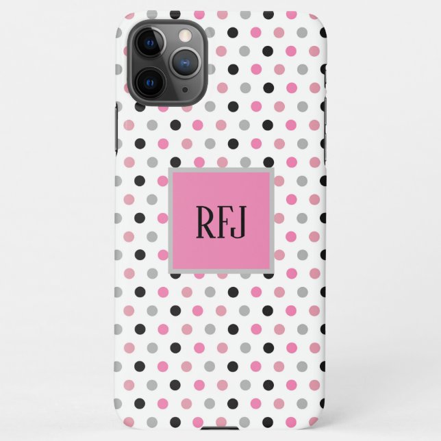 Pretty Polka Dots iPhone Case (Back)