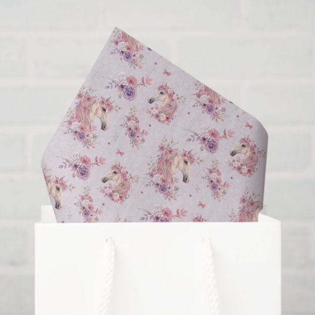 Pretty Ponies and Petals Horse Tissue Paper (Gift Bag)