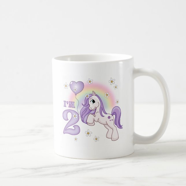 Pretty Pony 2nd Birthday Coffee Mug (Right)