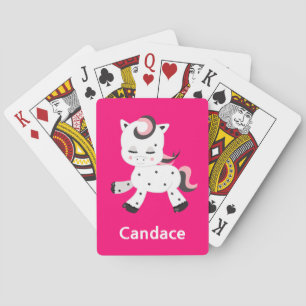 Pretty pony playing cards