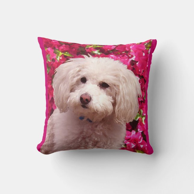 Pretty Poodle Cushion (Front)