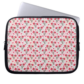 Pretty poppy seamless pattern laptop sleeve