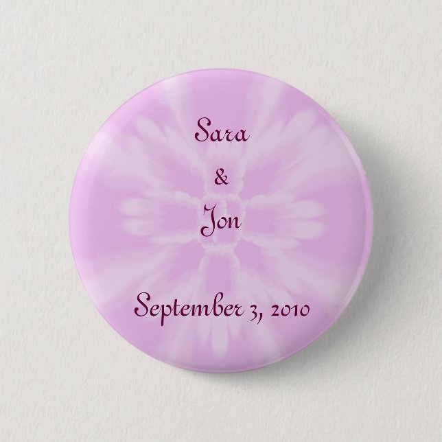 Pretty Posies 6 Cm Round Badge (Front)