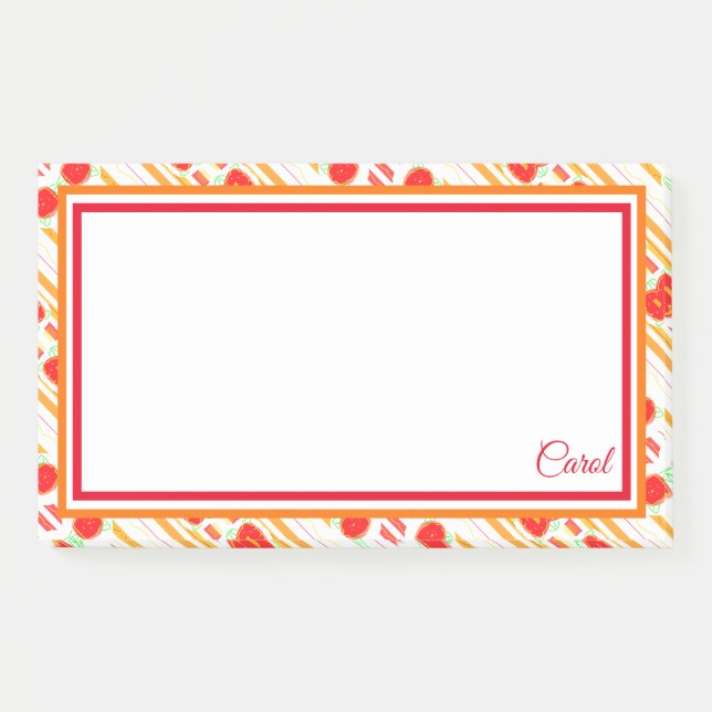 Pretty Post It Note For Carol or You (Front)