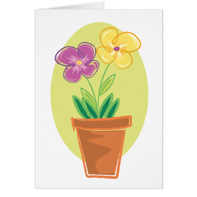 Pretty Pot Of Flowers (Front)