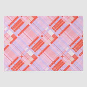 Pretty Preppy Plaid - Pink, Red & Lavender  Tissue Paper