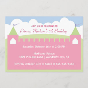 Pretty Princess Birthday Party Invitation