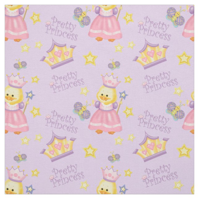 Pretty Princess Duckling Fabric (Swatch)