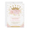 Pretty Princess Gold Crown Pink Floral Baby Shower