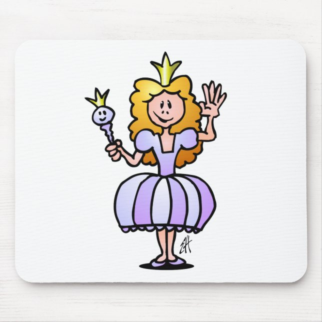 Pretty Princess Mouse Pad (Front)