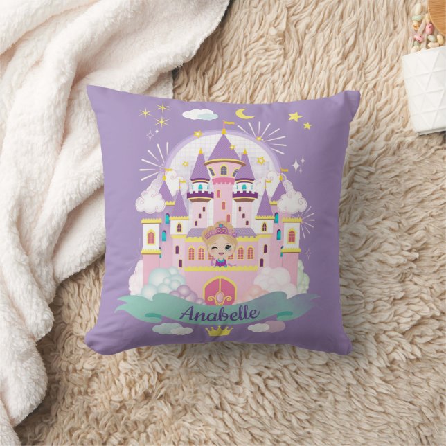 Pretty Princess Personalised  Cushion (Blanket)
