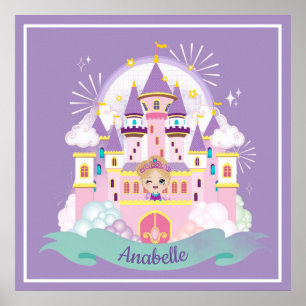 Pretty Princess Personalised  Poster