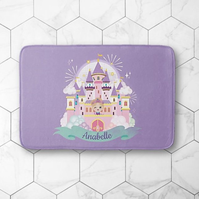 Pretty Princess personalised soft bathmat (Creator Uploaded)