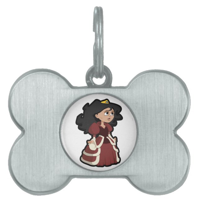 PRETTY PRINCESS PET NAME TAG (Front)