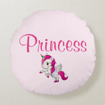 Pretty Princess Round Accent Pillow